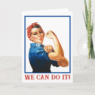 We Can Do It Rosie de Klinker Vrouwen Macht WWII Kaart