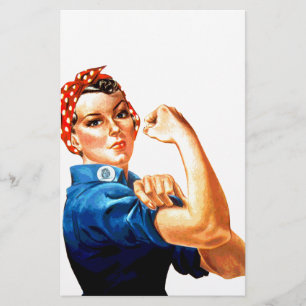 We Can Do It Rosie de Klinknagel WWII Propaganda Briefpapier