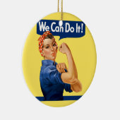 We Can Do It! Rosie the Riveter Keramisch Ornament (Rechts)
