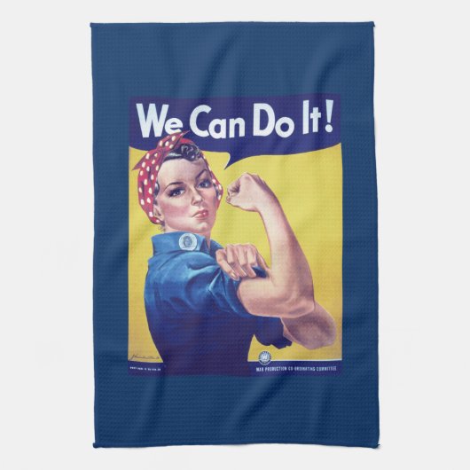 We Can Do It Rosie the Riveter Verenigde Staten Theedoek (Verticaal)