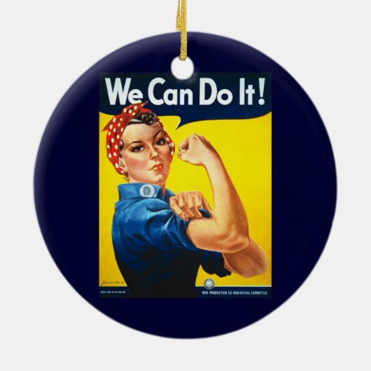 We Can Do It-sieraad Keramisch Ornament (Achterkant)