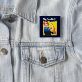 We Can Do It Vierkante Button 5,1 Cm (In situ)