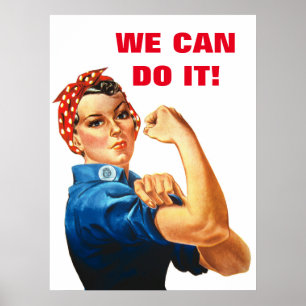 We Can Do It Wereldoorlog II Propaganda Vrouwen Ma Poster
