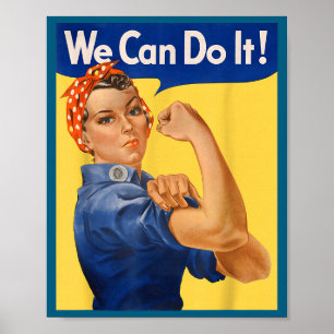 We Can It Rosie Riveter Feministe Poster