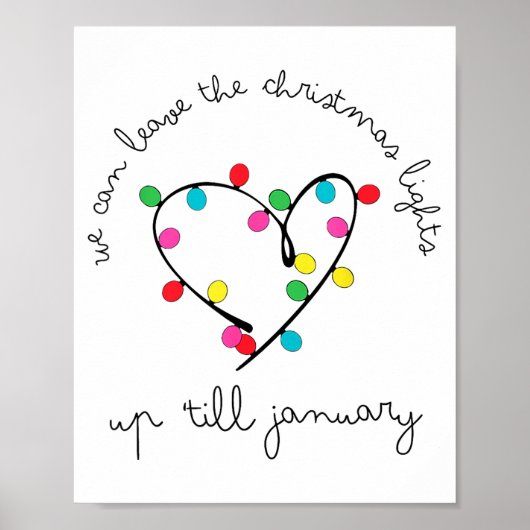 We Can Leave The Christmas Lights Up til January Poster (Voorkant)