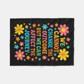 We Cannot Change The Outcome - Hosce Nurse Care  Fleece Deken (Voorkant (Horizontaal))