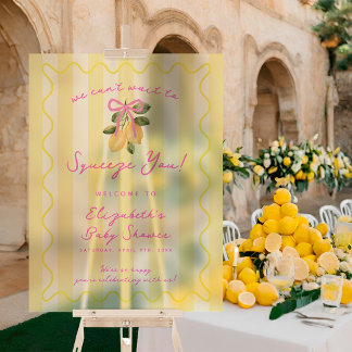 We Can't Wait to Squeeze You Lemon Baby Shower 