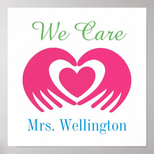 We Care - Affiche de l'école d'enseignants - SRF (Devant)