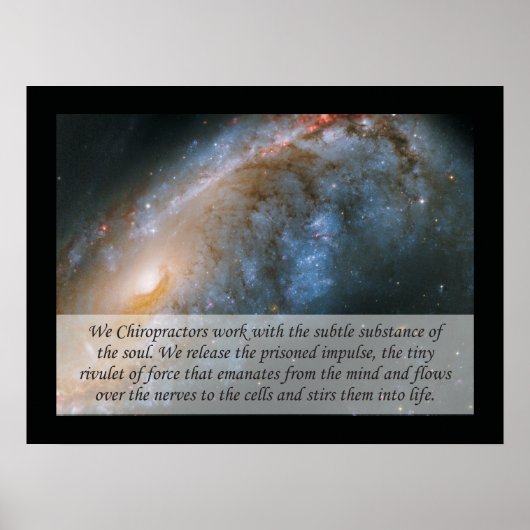 We Chiropractor Quote Poster (Voorkant)