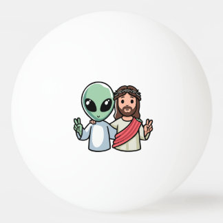 We come in peace pingpongballen