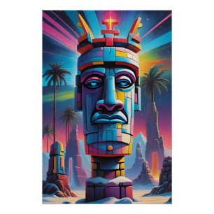 We Could Have Christmas on Easter Island Perfect Poster