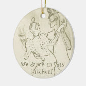 We dansen in deze keuken | Lautrec, danspaar Keramisch Ornament (Links)