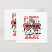 we dansen op hetzelfde ritme kaart (Voorkant / Achterkant)