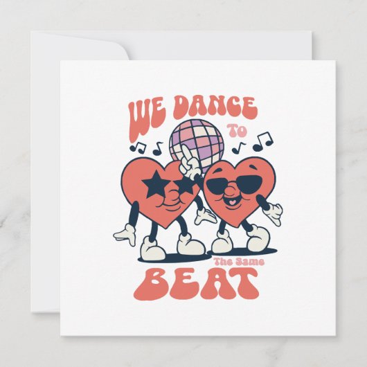 we dansen op hetzelfde ritme kaart (Voorkant)