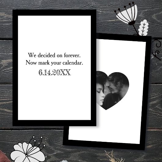We Decided on Forever | Bewaar de datum Kaart