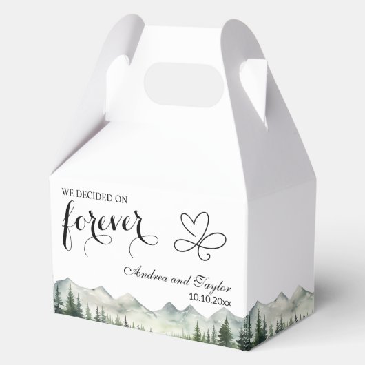 We decided on Forever Elegant Wedding Bedankdoosjes (Voorkant)