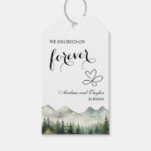 We decided on Forever Elegant Wedding Cadeaulabel (Voorkant)