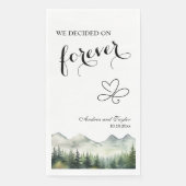 We decided on Forever Elegant Wedding Servet (Voorkant)