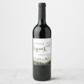 We decided on Forever Elegant Wedding Wijn Etiket (Voorkant)