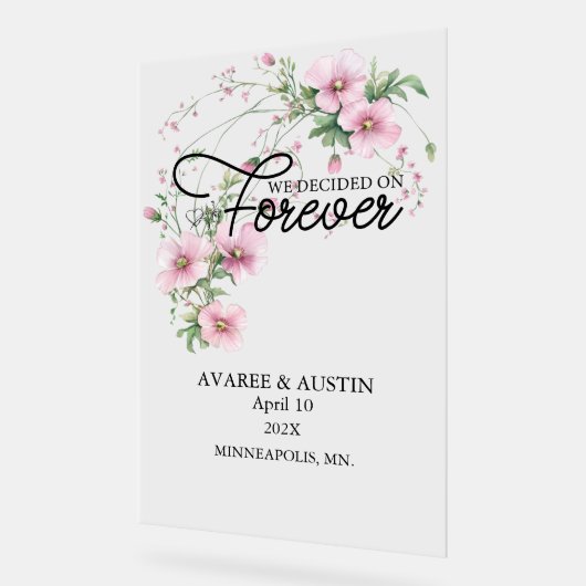 We Decided On Forever Wedding (Angle)