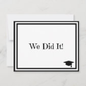 We deden het Afstuderen Kaart (Voorkant)