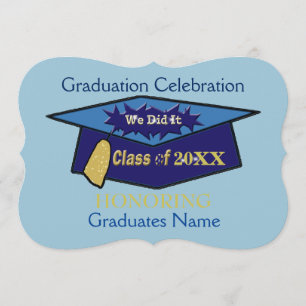 We deden het 'Blues Afstuderen Celebration' Kaart