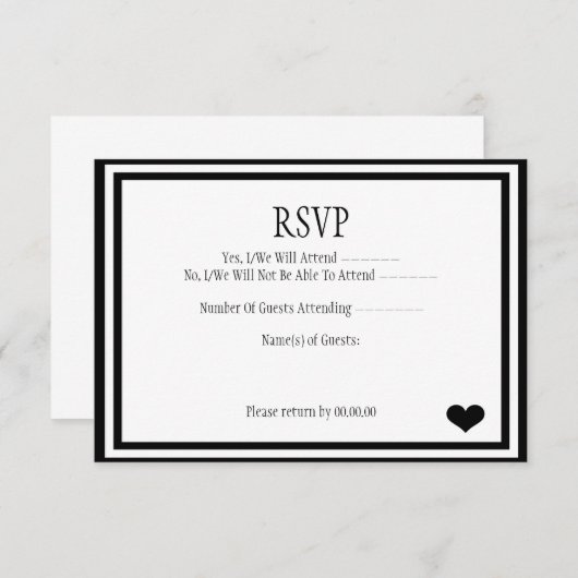 We deden het RSVP (Voorkant / Achterkant)