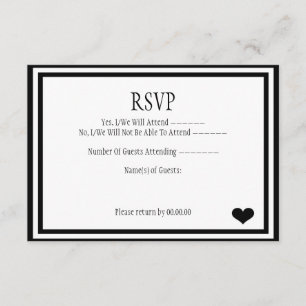 We deden het RSVP Kaartje