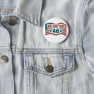 We deden net 46 President Biden. Ronde Button 5,7 Cm