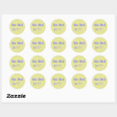 We Did It Purple and Yellow Ronde Sticker (Vel)