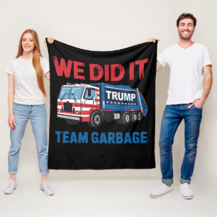 We Did It Team Afval Trump President 47 VS Fleece Deken