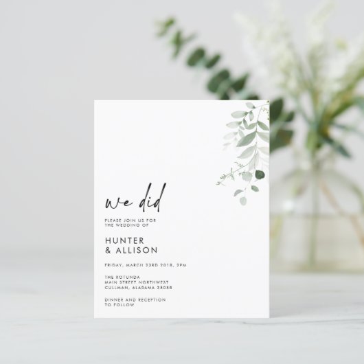 We Did Trouw Uitnodiging (Staand voorkant)