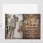 We Did Wedding Reception Kaart (Voorkant / Achterkant)