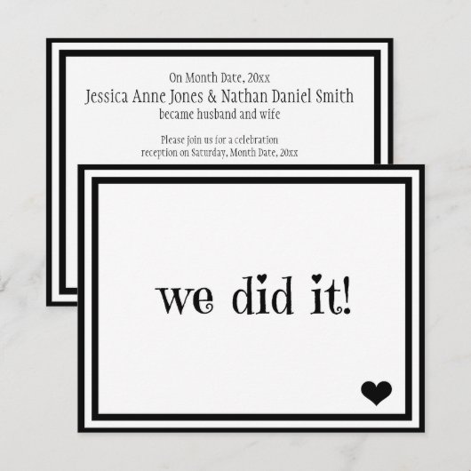 We Didden Het Kaart (Voorkant / Achterkant)