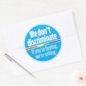 We discrimineren sticker niet (Envelop)
