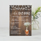 We do BBQ Couple Shower Whiskey Baby Breath Kaart (Staand voorkant)
