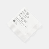 We Do Drink Eten Dansen - Modern Huwelijk Servet (Hoek)