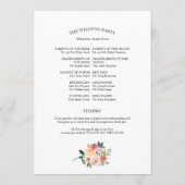 We Do Floral Watercolor Huwelijksprogramma Programma (Achterkant)