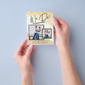 We Do! FOTOBRUILOFT Aankondiging Feest Uitnodiging Flyer (Hand)