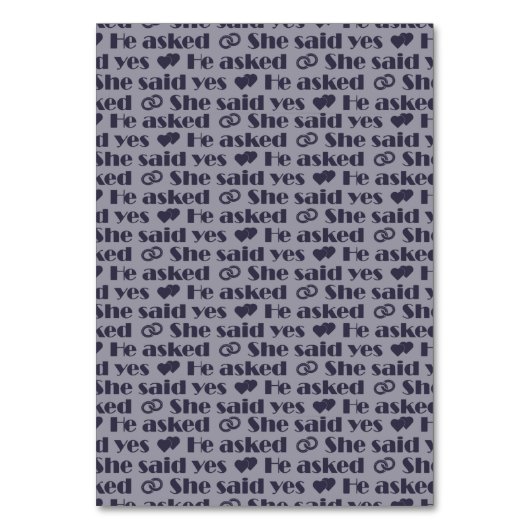 We Do - Modern Typografisch Trouwtafelnummer Kaart (Achterkant)