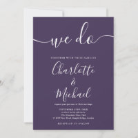 We Do Purple Signature Script Huwelijk