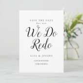 We Do Redo Wijzigingsdatum Bewaar de datum Foto Save The Date (Staand voorkant)