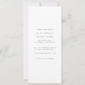 We Do Rustic Modern Script Bookmark Photo Wedding  Save The Date (Achterkant)