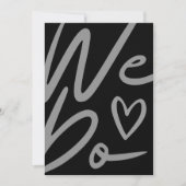 We Do Simple Back Wedding Card Feestdagenkaart (Voorkant)