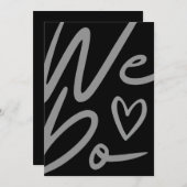 We Do Simple Back Wedding Card Feestdagenkaart (Voorkant / Achterkant)