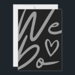 We Do simple black Wedding invitation card<br><div class="desc">This is super stylish minimal We Do black and white wedding invitation template, that will add a touch of elegance to your Wedding party decor. Card is doublesided with We Do lettering design on the front side and invitation text on the back side. All text is editable, so you can...</div>