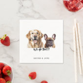We do too!! Custom Pet Fun Cocktail Wedding  Servet (Insitu)