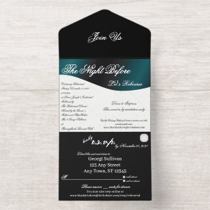 We Do Tuxedo Collection Proefhuwelijksdiner All In One Uitnodiging