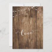 We Do Typografie Rustic Houten Jubileum Kaart (Achterkant)