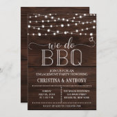 We doen BBQ Engagement Party Uitnodiging (Voorkant / Achterkant)